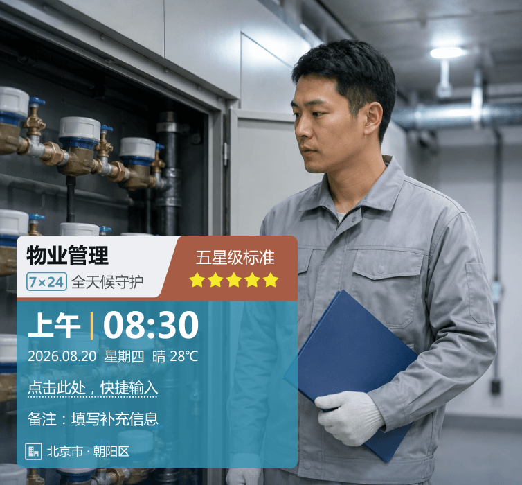 物业抄表水印场景