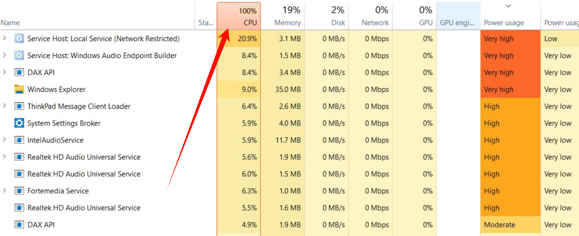 电脑cpu100%占用7