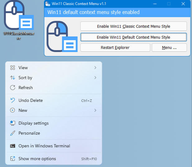 Win11 Classic Context Menu 